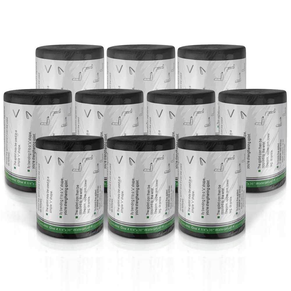 NURSE ELITE 36″ Aluminum First Aid Emergency Splint – 10 Pack