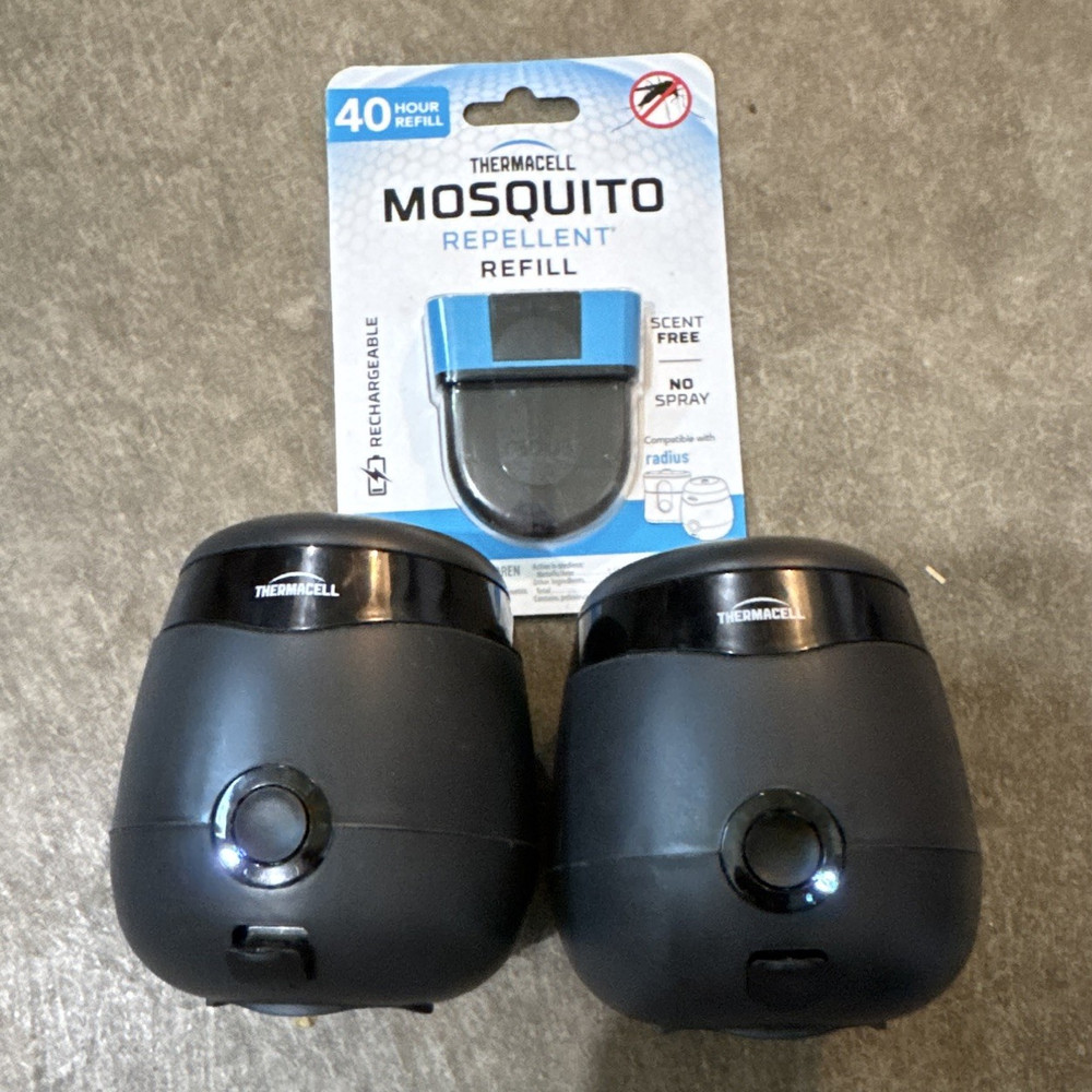 Thermacell E55 Rechargeable Mosquito Repellent 2 Units w/ 40 Hour Refill