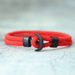 Fashion Men Paracord Rope Bracelet 2 Layer Outdoor Camping Survival Gift for Him