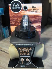 Realtree 20 OZ Foldable Water Bottle – Compact Collapsible Folding Storage Dune