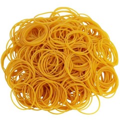 Korty 500pcs Sturdy Stretchable Elastic Bands – General Purpose Rubber Orange