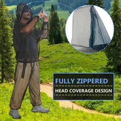 Mosquito Suit – Net Bug Mesh Pants & Jacket with Hood for Outdoor Protection …