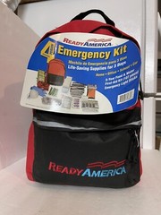 SEALED!!! 4-Person 3-Day Emergency/ Disaster Kit, Camping/ Hiking Gear Back Pack