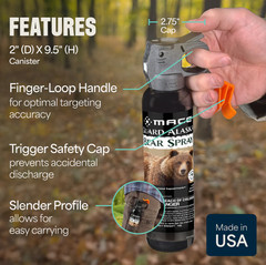 MACE Guard Alaska ULTRA HOT Pepper BEAR Deterrent Repellent Spray Fogger