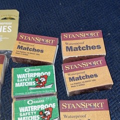 Waterproof Matches Huge Lot Some Unopened Stansport Coghlans Safety Windproof