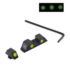 GLOW In The Dark NIGHT Sights For Glock Luminous Front And Rear Sight