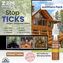 Zone Realtree Outfitters Permethrin 1oz Master Pack – Twelve 1oz Mist Spray