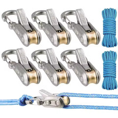 Outdoor Tensioner with Rope Roller Paracord–Cinching Tool for Camping, Hiking OY