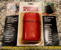 Dry Box By Formidable Red New Sealed Vintage Airtight & Waterproof Belt Clip On