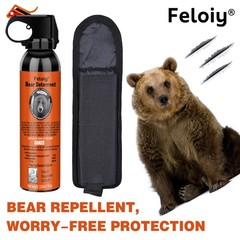Feloiy Bear Spray Repellent Bear Deterrent 11oz NEW w/ Holster