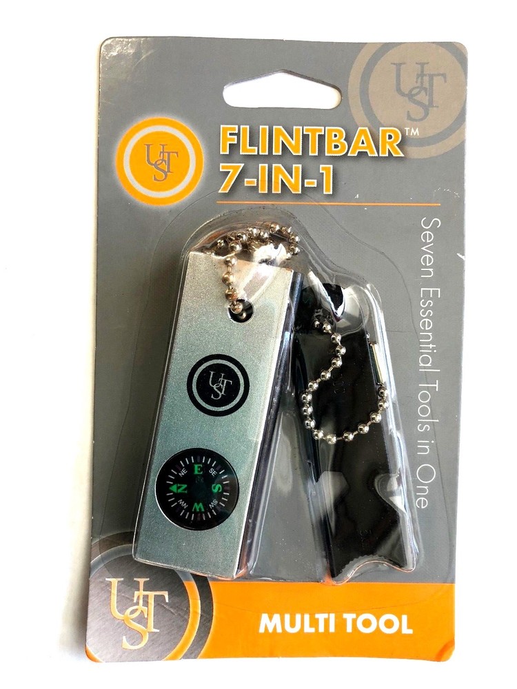 Flintbar 7 in 1 multi tool essential survival emergency prepare tactical USTfire