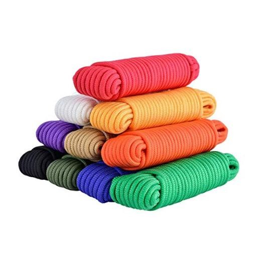 10 Pack Paracord 550 Assorted Colors Paracord Bracelet String Rope Outdoor