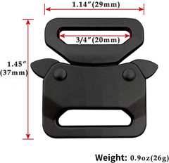 Paracord Bracelet Buckles 2 Pack Metal Side Quick Release Tactical Belt Buckl…