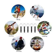 20 Pack Aluminum Whistle, Sports Whistle, Emergency Survival Whistles with8253
