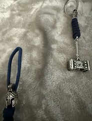 Paracord Knife Lanyard, Key Chain Buyer’s Choice Runes, Mjolnir Thor, Tiger