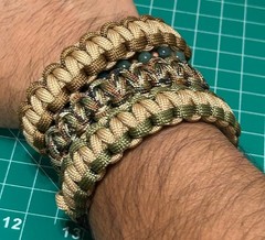 Sparrow’s Handmade Tactical Cobra Weave Style Paracord Bracelet