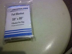 Foil Survival Emergency Camping Thermal Blanket 59in. X 80in.