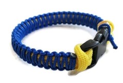 Paracord Bracelet 550 Yellow/Ultra M. Blue Micro Cord U.S. Seller – Handmade