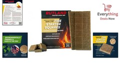144pc Fire Starter Squares Odorless Charcoal Lighter for Grill Campfire & Pit