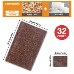 Fire Starter, Mini Natural Fire Starters for Campfires, BBQ Grill, Charcoal C…