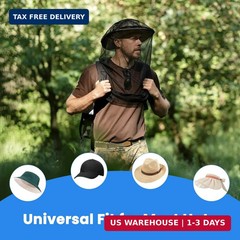 2 Pack Mosquito Head Nets with Drawstring – Ultra Large & Extra Long, Premium Br