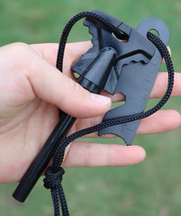 2PC Fire Starter Flint Steel Striker Survival Kit Ferro Rod Camping Outdoor Tool