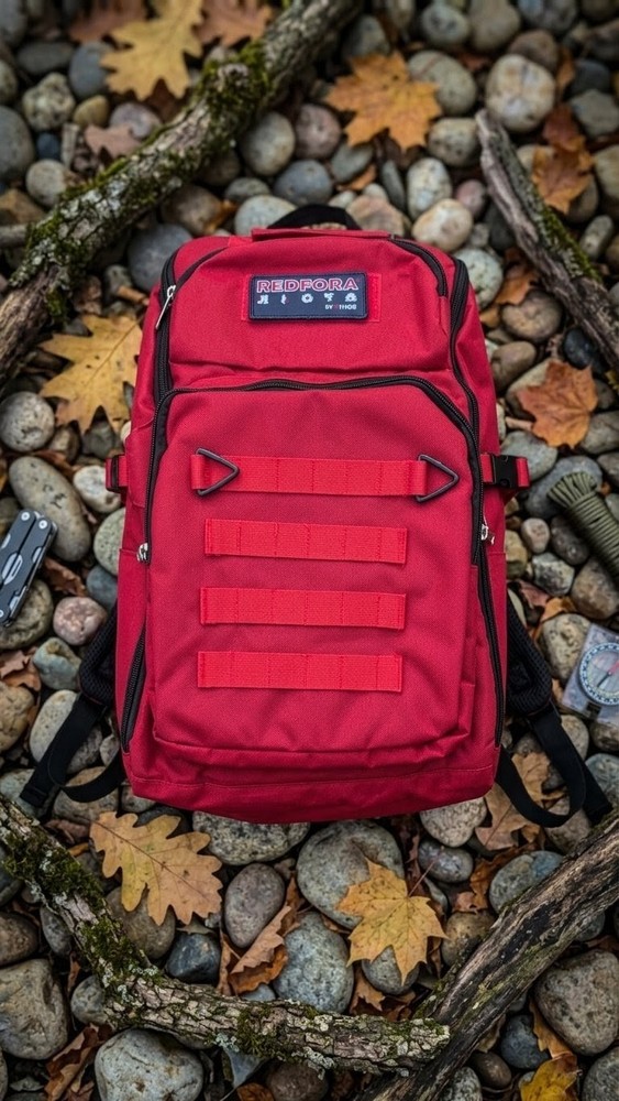 72 Hour Emergency Survival Kit Backpack Food Water First Aid Radio New Redfora