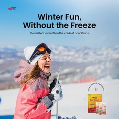 Hand Warmers (45 Pairs) – Up to 11 Hours of Heat, Super Long 45 Pairs, white