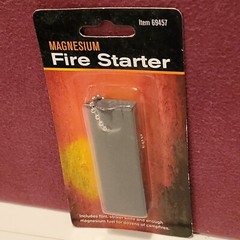 Magnesium Fire Starter Camping Backpacking Survival Flint Steel Camp Emergency