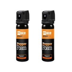 2 Pack Mace Magnum 3 Pepper Spray 110 ml MACE Foam 3.7oz