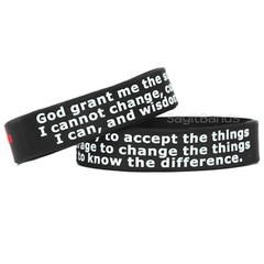Serenity Prayer Wristbands – Motivation and Inspiration Wholesale Silicone Bands
