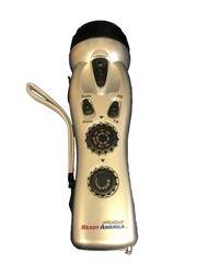 Ready America Flashlight, AM&FM Radio, Siren Hand Crank-No Batteries Needed!