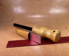 Bushcraft Camping Survival Firesteel Ferro Rod Osage Orange Striker Scraper Set