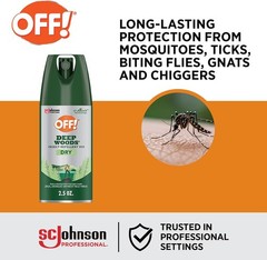 Lot of 12 OFF! Deep Woods DRY Insect Repellent 2.5oz Travel Size BUG SPRAY