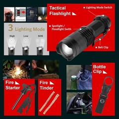 PIXATO Survival Kits, Survival Gear and Equipment 116-in-1, Emergency Kit with F