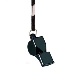 Fya Whistle, Professional Sports Whistle with Lanyard, Very Loud Black