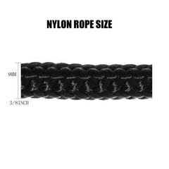 9mm(3/8 Inch) Nylon Braided Rope,50feet Paracord Utility Rope,Nylon Ropes,Pol…