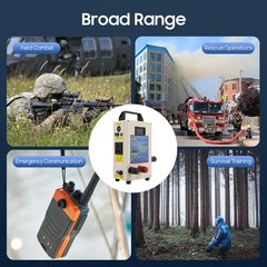 Hand Crank Generator Portable Emergency Manual Power 2500mAh*6 Battery Outdoor