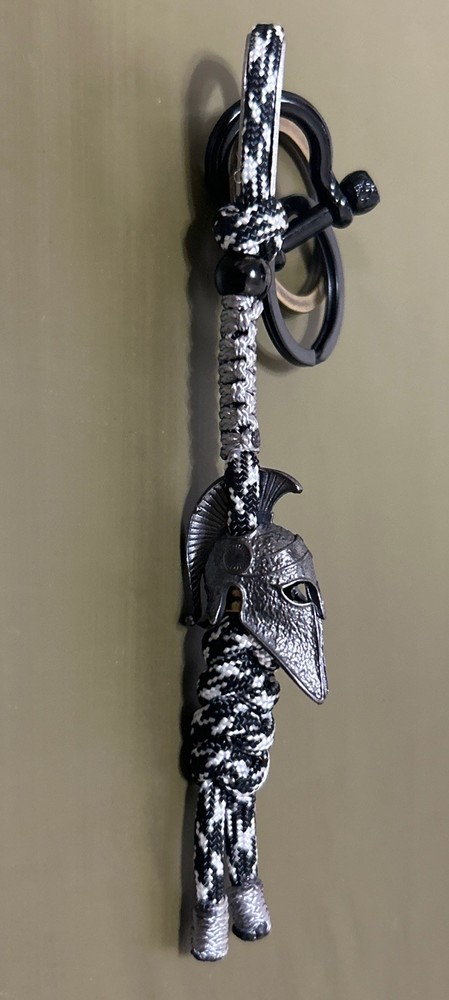 Sparrow’s EDC knife lanyard / Keychain Spartan Helmet Bead