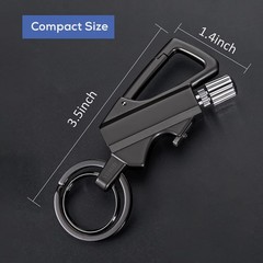Yusud 2 Pack Permanent Match Infinity Lighter Multitool Keychain Bottle Opener