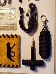 ALPHA POUCH EDC NECKLACE Survival Card 32 Tools Knife Fire Fishing Kit Compass