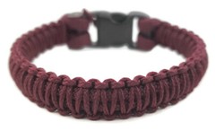 Paracord Bracelet 550 Maroon/Maroon Micro Cord U.S. Seller – Handmade