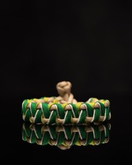 Demon Slayer Wind Hashira Adjustable Paracord Bracelet 7 And A Half Inches.
