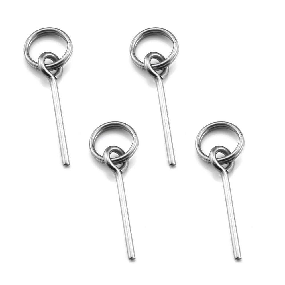 DGHAOP 4pcs Tent Pin & Ring Replacement Stainless Steel Pole Connectors…