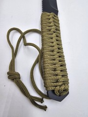 Woodland Creek Be Outdoor Ready Survival Knife With Fire Starter Green In Box