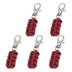 Paracord Zipper Pull, Polyester Zipper Pulls Replacement 5 Pcs & Burgundy