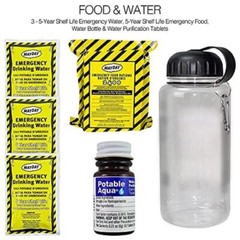 33 Pcs 72 Hour Deluxe Emergency Kit First Aid Survival Blanket Water Food Go-Bag