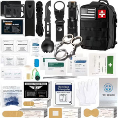 240pcs Survival Kit, Including First Aid Kit And Survival Tools