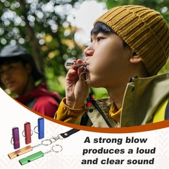 Emergency Whistle, 4 Pcs & Rose Red – Fitting for (Outdoor Camping/Hiking)