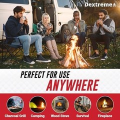Fire Starter Pack of 144/48 Natural Fire Starters Cubes for Campfires, Charcoal